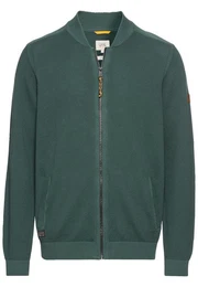 Strickjacke aus zertifiziertem organic Cotton Stehkragen