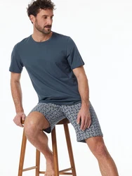 Schiesser Pyjama Rundhals Casual Essentials 