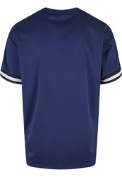 URBAN CLASSICS T-Shirt Oversized Stripes Mesh Tee Dunkelblau/Blau
