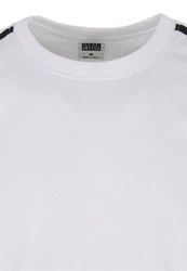 URBAN CLASSICS T-Shirt Oversized Stripes Mesh Tee Weiß/Dunkelblau/Creme/Grau/Schwarz/Hellgrau