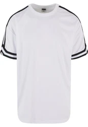 URBAN CLASSICS T-Shirt Oversized Stripes Mesh Tee Weiß/Dunkelblau/Creme/Grau/Schwarz/Hellgrau