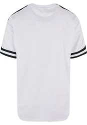 URBAN CLASSICS T-Shirt Oversized Stripes Mesh Tee Weiß/Dunkelblau/Creme/Grau/Schwarz/Hellgrau