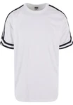 URBAN CLASSICS T-Shirt Oversized Stripes Mesh Tee Weiß/Dunkelblau/Creme/Grau/Schwarz/Hellgrau