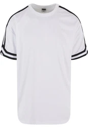 URBAN CLASSICS T-Shirt Oversized Stripes Mesh Tee Weiß/Dunkelblau/Creme/Grau/Schwarz/Hellgrau