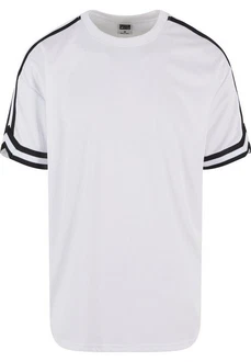 URBAN CLASSICS T-Shirt Oversized Stripes Mesh Tee Weiß/Dunkelblau/Creme/Grau/Schwarz/Hellgrau