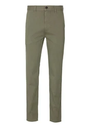 BOSS ORANGE Chinos Chino Slim Dunkelgrün/Khaki