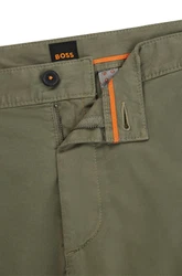 BOSS ORANGE Chinos Chino Slim Dunkelgrün/Khaki