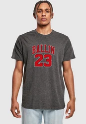 Mister Tee Ballin 23 Tee Dunkelrot/Rot/Dunkelgrau