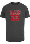 Mister Tee Ballin 23 Tee Dunkelrot/Rot/Dunkelgrau