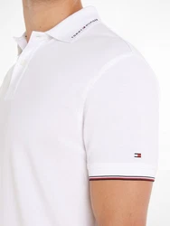 Tommy Hilfiger Poloshirt TOMMY FLAG TIPPED REG POLO Weiß/Creme