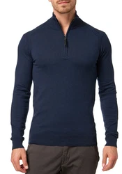 Indicode Troyer Pullover Ancona Dunkelblau/Blau