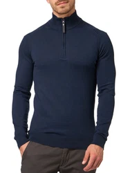 Indicode Troyer Pullover Ancona Dunkelblau/Blau