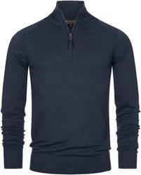 Indicode Troyer Pullover Ancona Dunkelblau/Blau