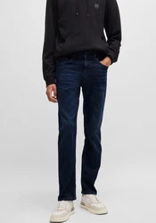 BOSS ORANGE Slim-fit Jeans DELAWARE BO Dunkelblau/Blau