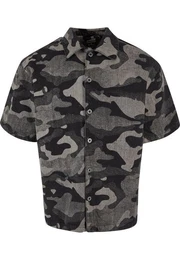 T-Shirt Laser Camo Printed Boxy Shirt (1-tlg)
