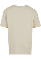 URBAN CLASSICS T-Shirt UC Cursive Bold Logo Heavy Oversized Tee Beige/Khaki/Creme