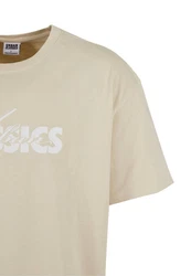 URBAN CLASSICS T-Shirt UC Cursive Bold Logo Heavy Oversized Tee Beige/Khaki/Creme