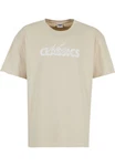 URBAN CLASSICS T-Shirt UC Cursive Bold Logo Heavy Oversized Tee Beige/Khaki/Creme