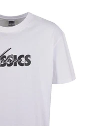 URBAN CLASSICS T-Shirt UC Cursive Bold Logo Heavy Oversized Tee Dunkelrot/Grau/Weiß/Rosa