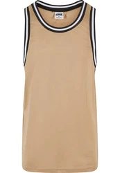 URBAN CLASSICS Herren Mesh Tanktop Beige/Khaki/Braun