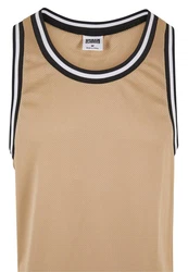 URBAN CLASSICS Herren Mesh Tanktop Beige/Khaki/Braun