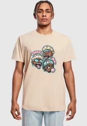 MisterTee T-Shirt Crew Luv Tee Beige/Braun/Creme
