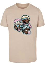 MisterTee T-Shirt Crew Luv Tee Beige/Braun/Creme