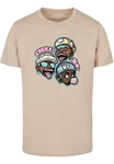 MisterTee T-Shirt Crew Luv Tee Beige/Braun/Creme
