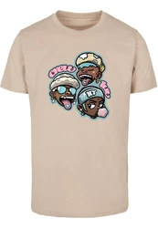MisterTee T-Shirt Crew Luv Tee Beige/Braun/Creme