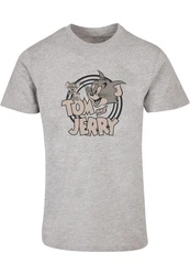 ABSOLUTE CULT Herren Tom and Jerry Circle T-Shirt Grau
