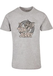 ABSOLUTE CULT Herren Tom and Jerry Circle T-Shirt Grau