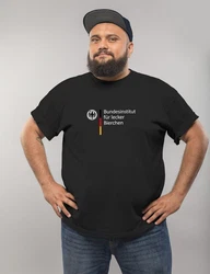 MoonWorks Print-Shirt Herren T-Shirt Bundesinstitut für lecker Bierchen Schwarz