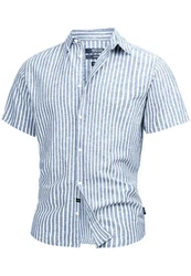 Indicode Hemd INBravida Blau/Hellblau