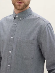TOM TAILOR Langarmhemd Grau/Blau/Dunkelblau/Hellgrau