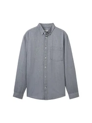 TOM TAILOR Langarmhemd Grau/Blau/Dunkelblau/Hellgrau