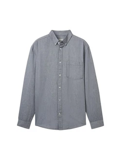 TOM TAILOR Langarmhemd Grau/Blau/Dunkelblau/Hellgrau TOM TAILOR Langarmhemd Grau/Blau/Dunkelblau/Hellgrau