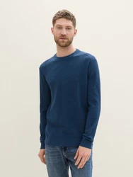 TOM TAILOR Strickpullover mit Rundhalsausschnitt 