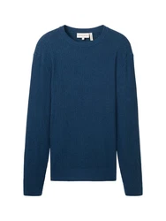 TOM TAILOR Strickpullover mit Rundhalsausschnitt 