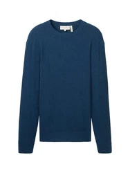 TOM TAILOR Strickpullover mit Rundhalsausschnitt 