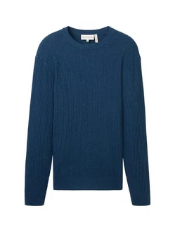 TOM TAILOR Strickpullover mit Rundhalsausschnitt TOM TAILOR Strickpullover mit Rundhalsausschnitt