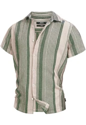 Indicode Hemd INCosby Grün/Dunkelgrün/Khaki/Beige