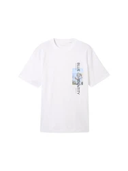 TOM TAILOR DENIM T-Shirt Weiß