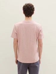 TOM TAILOR Denim T-Shirt mit Rundhalsausschnitt Rosa/Lila
