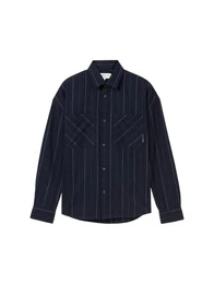 Langarmhemd Gestreiftes Oversized Hemd