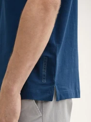 TOM TAILOR Langarm Poloshirt Basic marine/hellblau