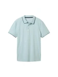 TOM TAILOR Langarm Poloshirt Basic Hellblau/Blau/Hellgrün/Türkis