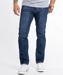 Straight-Jeans Herren Jeans Regular Fit Blau LL-324
