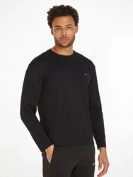 Calvin Klein Langarmshirt COTTON COMFORT LS T-SHIRT Schwarz