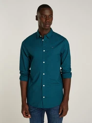 Tommy Jeans Herren Original Stretch Langarm Slim Fit Freizeithemd 