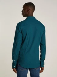 Tommy Jeans Herren Original Stretch Langarm Slim Fit Freizeithemd 